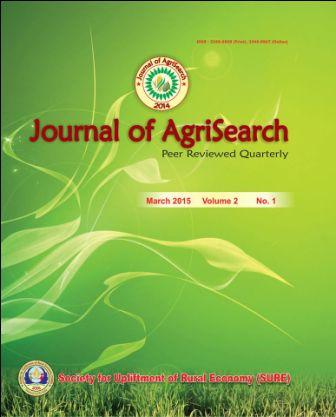 					View Vol. 2 No. 1 (2015): Journal of AgriSearch
				
