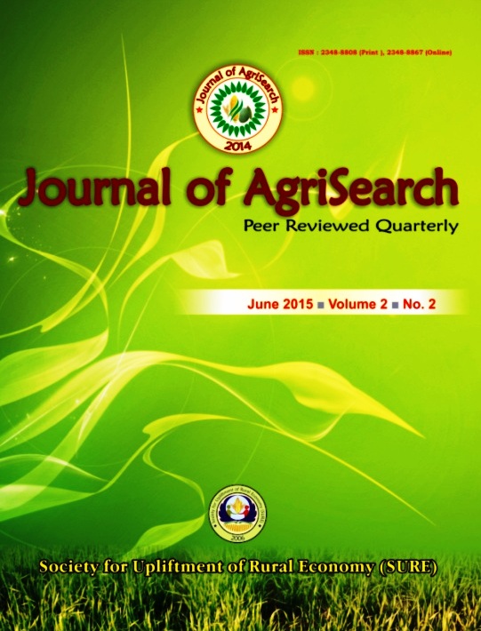 					View Vol. 2 No. 2 (2015): Journal of AgriSearch
				
