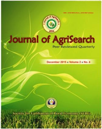 					View Vol. 2 No. 4 (2015): Journal of AgriSearch
				