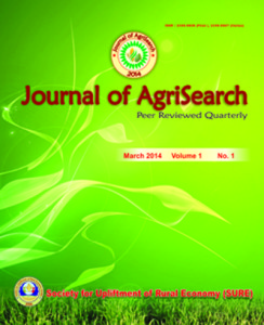 					View Vol. 1 No. 1 (2014): Journal of AgriSearch
				