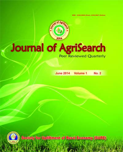 					View Vol. 1 No. 2 (2014): Journal of AgriSearch
				