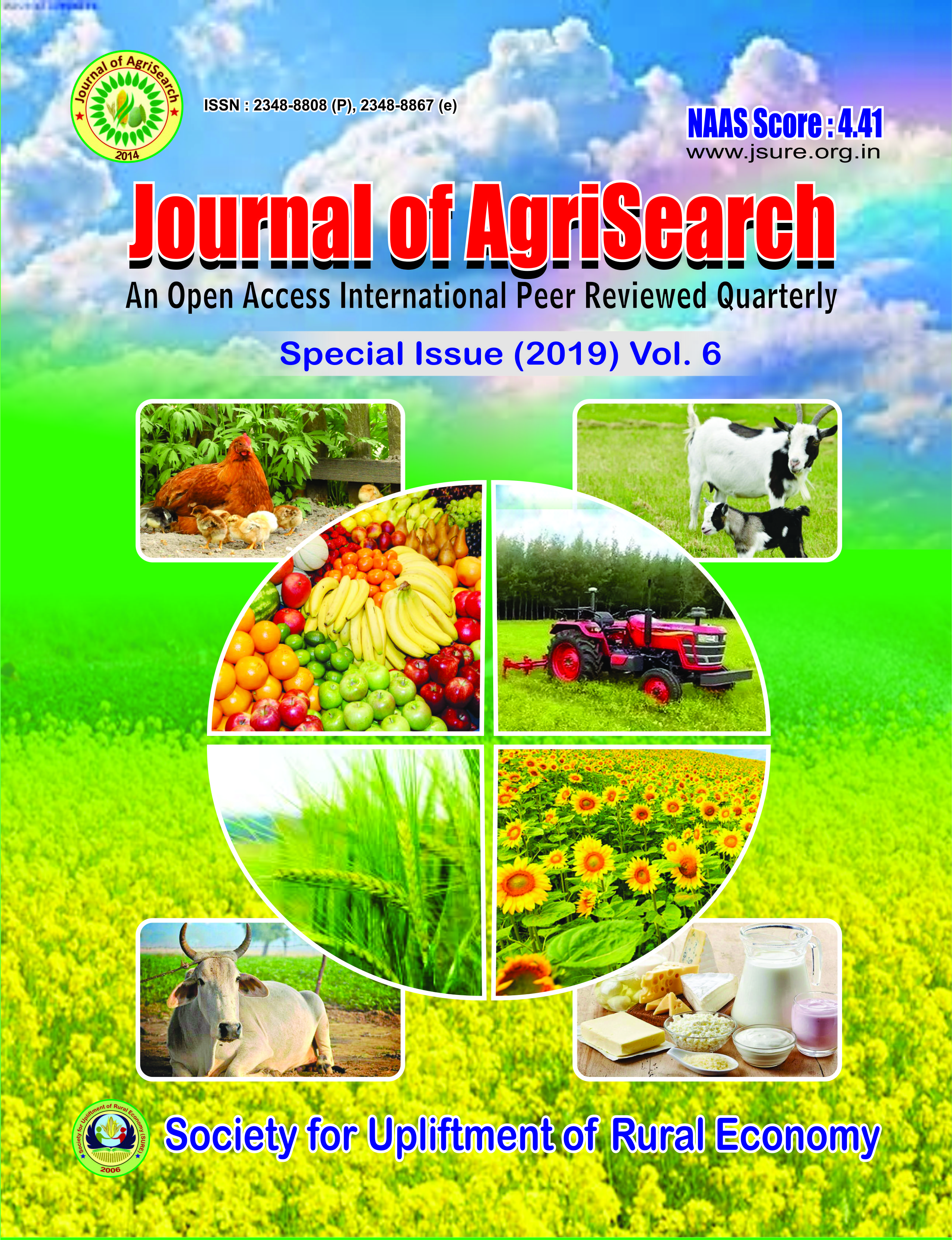 					View Vol. 6 No. Special (2019): Journal of AgriSearch
				