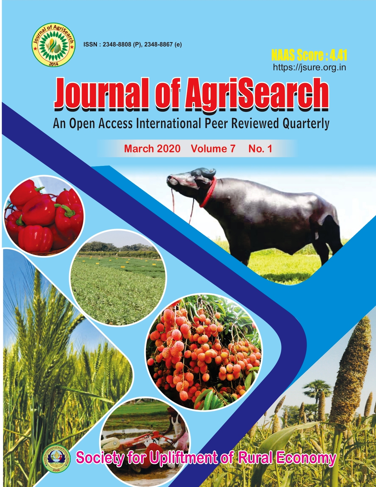 					View Vol. 7 No. 1 (2020): Journal of AgriSearch
				