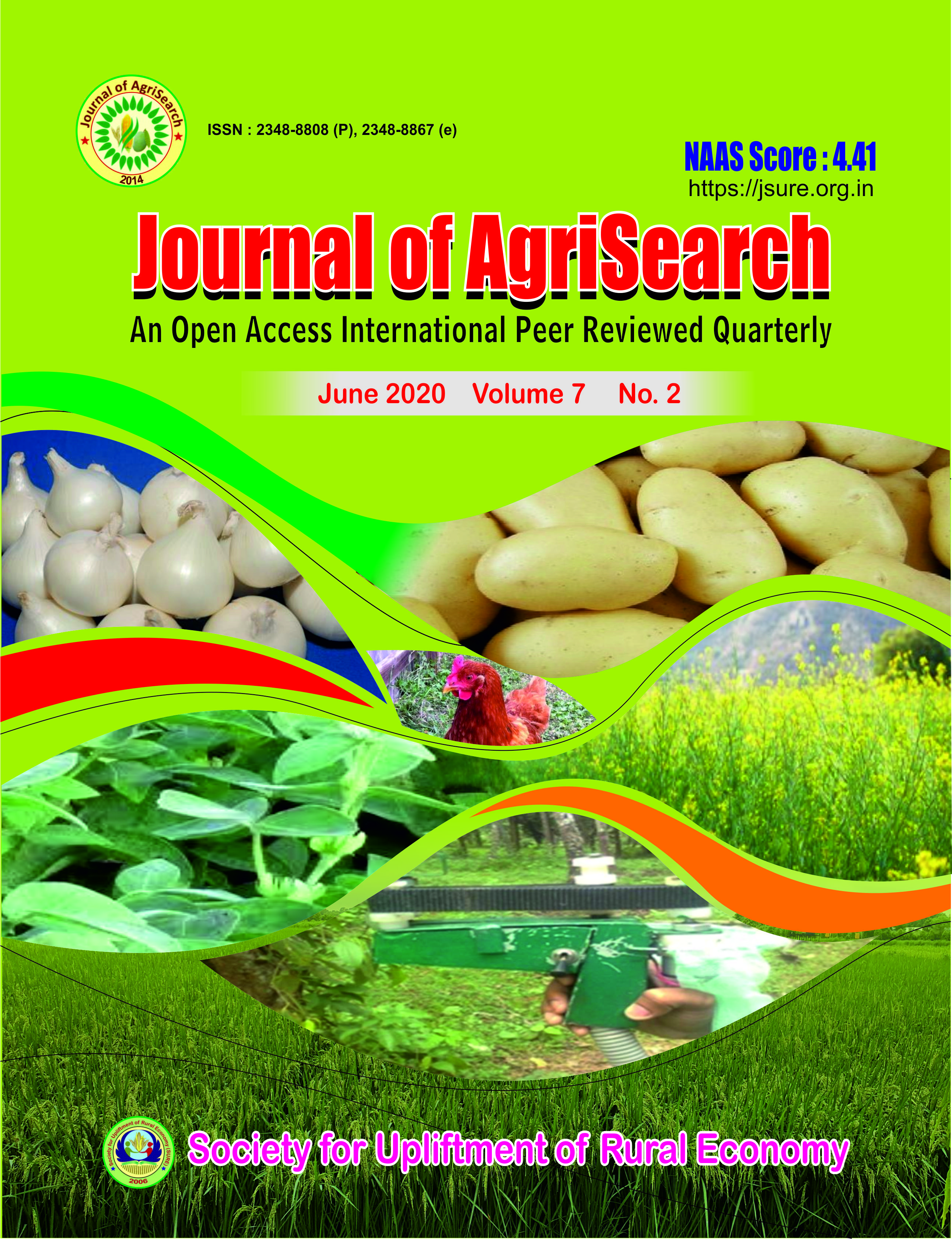 					View Vol. 7 No. 2 (2020): Journal of AgriSeaech
				
