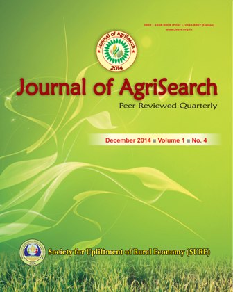 					View Vol. 1 No. 4 (2014): Journal of AgriSearch
				