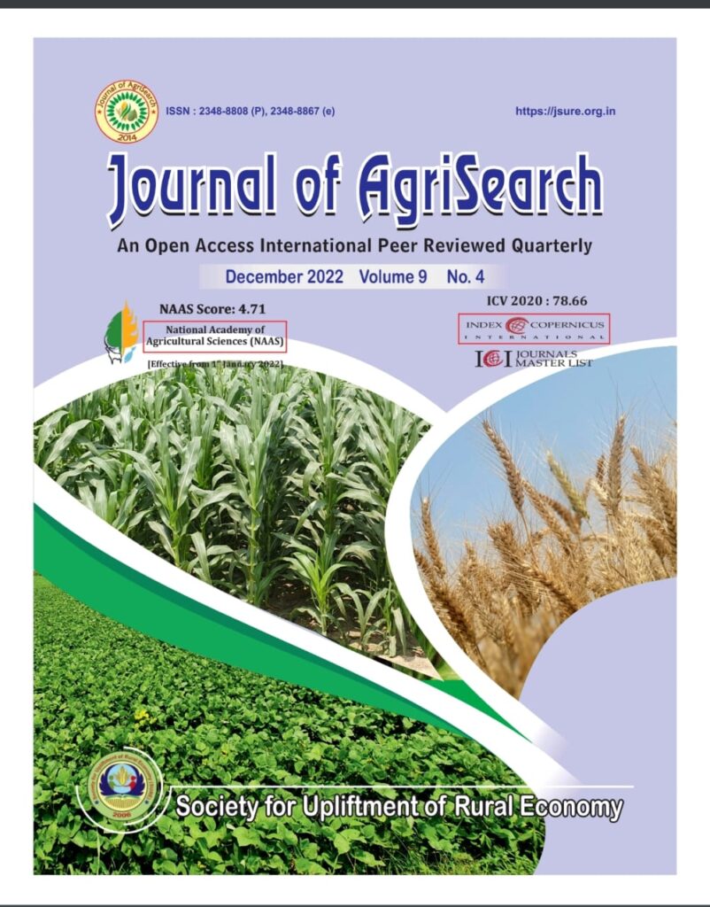 Journal of AgriSearch | JSURE